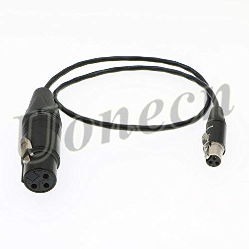 [Australia - AusPower] - Uonecn Mini XLR 3 Pin Female to 3 Pin Female Plug XL2 TA3-F Audio Cable Adapter Camera Video Assist for SD 442 Devices 688/788 20'' 