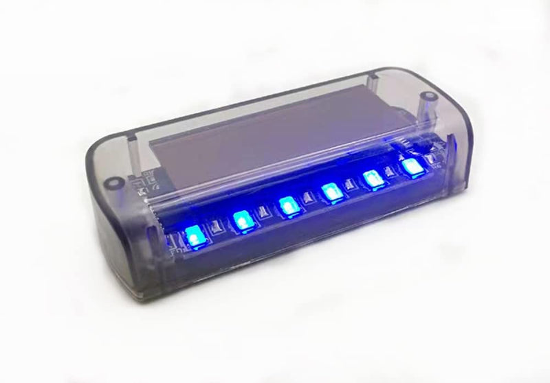 [Australia - AusPower] - 6 LED Car Alarm Warning Light Fake Dummy Solar Power Simulated Security Anti-Theft Flashing Light Car Burglar Alarm Light (Blue) 6LED Blue 