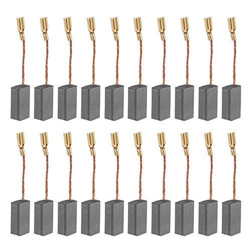 [Australia - AusPower] - 100 Carbon Brushes, 20PCs 5×8×16 mm Electric Motor Drill Carbon Brush Replacement with Great Conductivity, Carbon Brush Set 