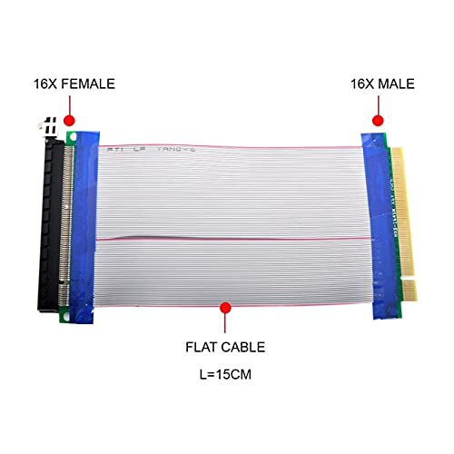 [Australia - AusPower] - NFHK NGFF M-Key NVME AHCI SSD to PCI-E 3.0 16x x16 Vertical Adapter with Cable Male to Female Extension 