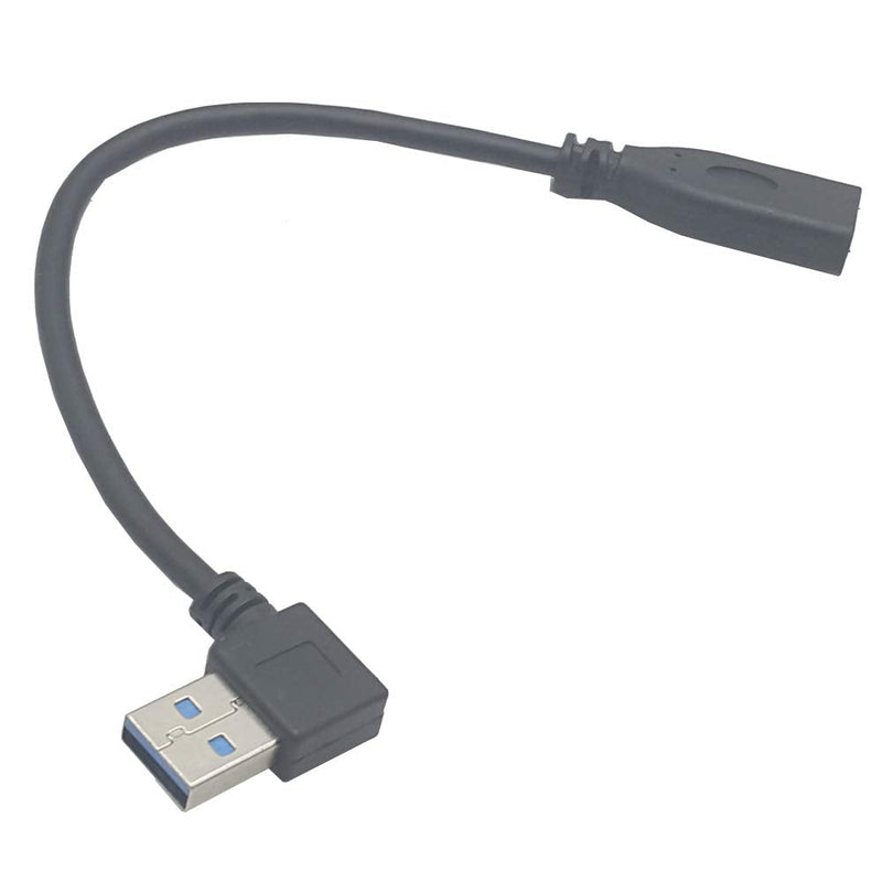 [Australia - AusPower] - Seadream 8inch Angled USB 3.0 Type A Male to USB 3.1 Type C Female Cable Connector Converter Adapter (8 inch Left Angled) 8 inch Left Angled 