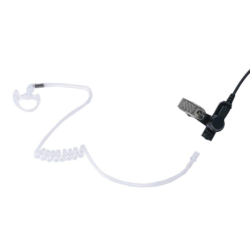 [Australia - AusPower] - Klykon Police Earpiece 3.5 mm 1 pin Listen Only Acoustic Tube Earpiec Surveillance Headset with One Pair Medium Earmolds for 2 Way Radios Speaker Mics 