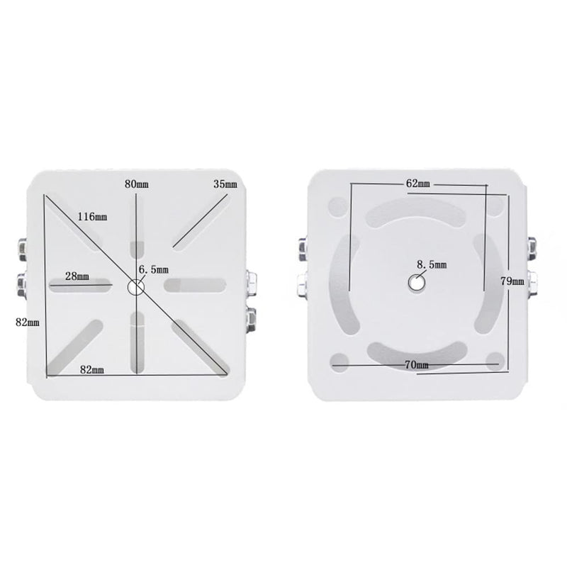 [Australia - AusPower] - FINXRoll CCTV Security Camera Universal Joint Mount, Monitoring Duckbill Holder Universal Joint Bracket Surveillance Security Camera Base Bracket for PTZ Dome Surveillance Camera 3-Axis Bracket 