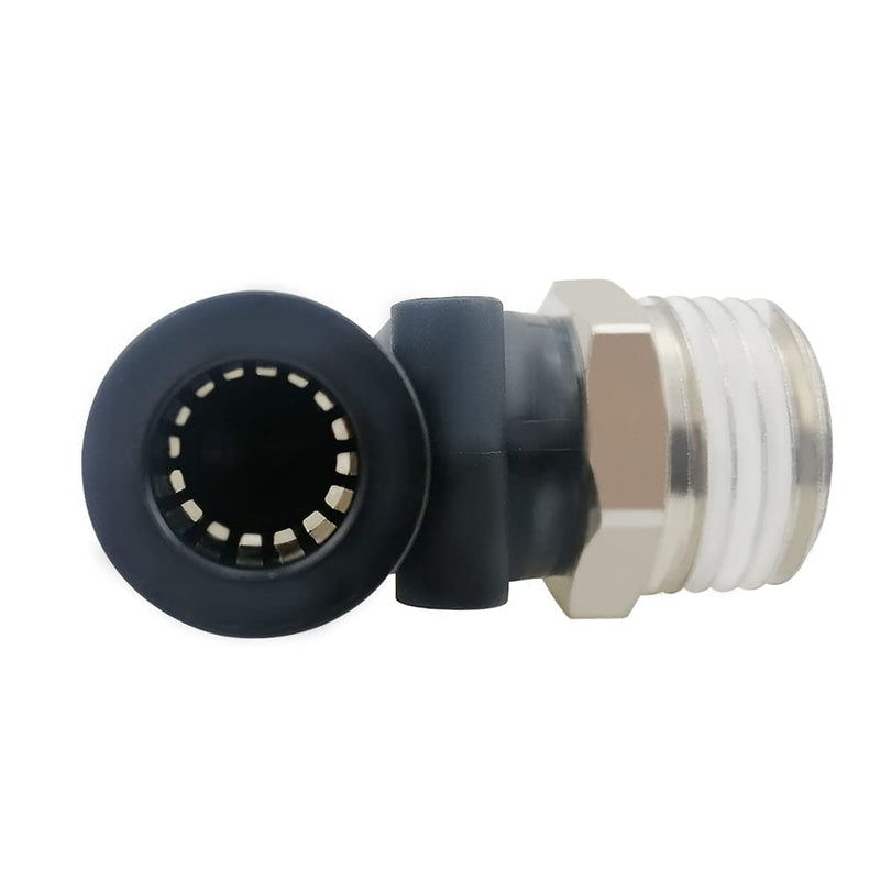 [Australia - AusPower] - Beduan Male Elbow 1/4" Tube OD x 1/8" NPT Male Push to Connect Fitting Pneumatic Air Fitting Thread Adapter (Pack of 10) 1/4"OD-1/8"NPT 