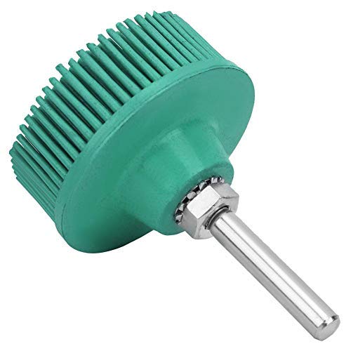 [Australia - AusPower] - Bristle Brush Disc 2 Inch Rubber Abrasive Brush Polishing Grinding Wheel for Burr Rust Removal(Green) 