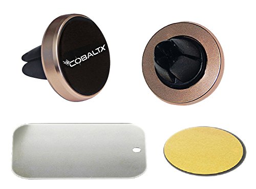 [Australia - AusPower] - COBALTX Universal Magnetic Air Vent Mount Ultra-Compact Compatible with iPhone X/10/8/7/6 S8/S7/S6 iOS/Android Smartphone Universal Car Mobile Phone Mount Snap Technology Smartphones Mini (Rose Gold) ROSE GOLD 