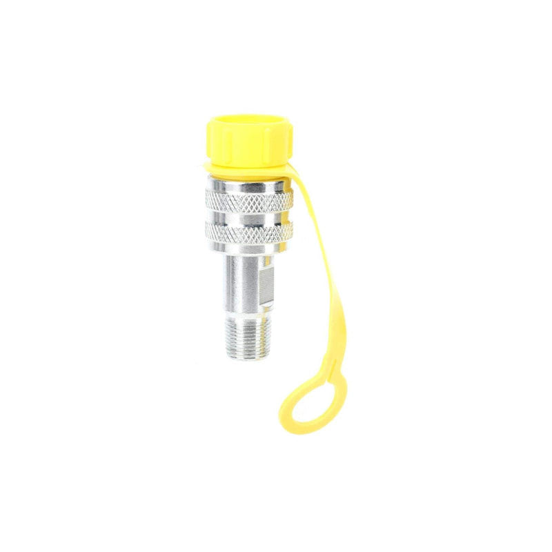 [Australia - AusPower] - Hydraulic Coupling Set, Hydraulic Quick Disconnect Coupling,Zg3/8 Mechanical Oil Pipe Chrome Plated Steel Quick Disconnect Coupler with Safety Lock Function 70Mpa 