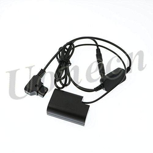 [Australia - AusPower] - Dummy Battery DMW-DCC12 DC Coupler to Dtap plug power Cable for Panasonic DMC-GH5 GH4 GH3 Straight Cable 