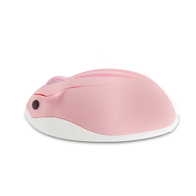 [Australia - AusPower] - 3C Light 2.4GHz Wireless Mouse Cute Animal Hamster Wireless Mouse Portable Mini Optical Mice Cartoon Computer Mouse 3 Buttons for Laptop Desktop PC Computer (Pink) Pink 