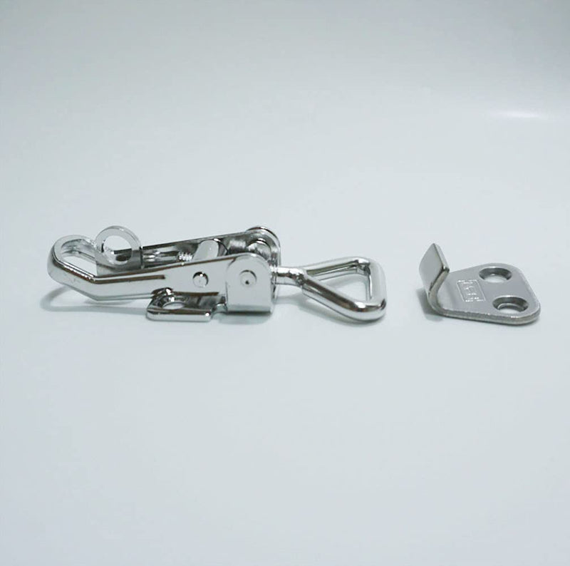 [Australia - AusPower] - Pair Stainless Steel Toggle Clamp Latch Anti-Rattle Toggle Latch Fastener Clamp Locker Hatch for Boat Cabinet Boxes with Keyhole 