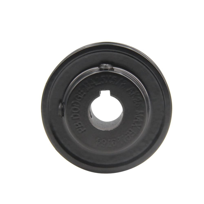 [Australia - AusPower] - Zeberoxyz AK25 Single Groove Web Sheaves,2.5" OD 5/8" Bore V-Belt Sheave Cast Iron for V-Belt (5/8"Bore-2.5"OD, 1 Groove) 5/8"Bore-2.5"OD 