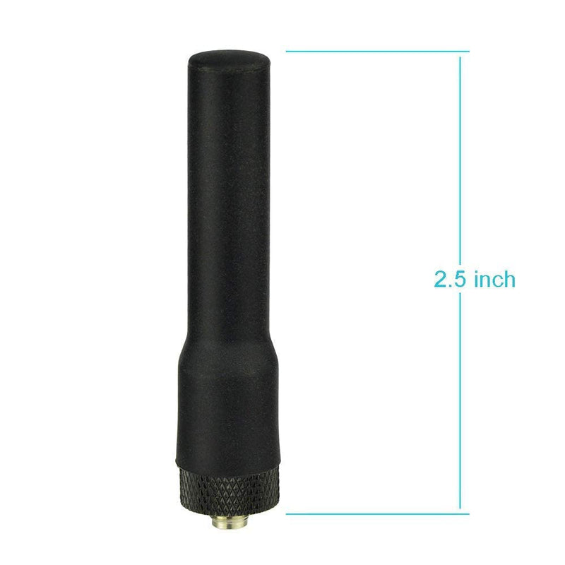 [Australia - AusPower] - Bingfu Dual Band VHF UHF 136-174MHz 400-470MHz Ham Radio Antenna Two Way Radio Walkie Talkie 2.5 inch Mini Soft Whip SMA Female Antenna 2-Pack for Kenwood Wouxun Baofeng BF-F8HP UV-5R UV-82 BF-888S 2-Pack SMA Female Antenna 