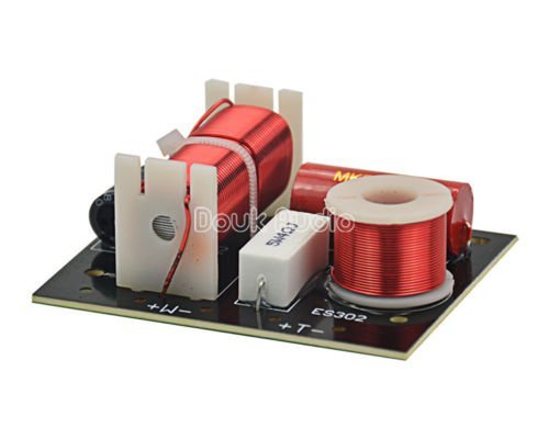 [Australia - AusPower] - Douk Audio 2Pcs 400W Speaker Frequency Divider 2 Way 2 Unit Hi-Fi Soundshelf Crossover Filters Woofer and Tweeter 