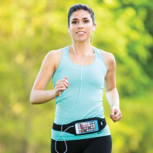 [Australia - AusPower] - Tune Belt Running Waist Belt Phone Pouch for iPhone 12/13, 12/13 Pro, 12/13 mini, 11 Pro, SE 2020, X/XS, Galaxy S10/S20, S10e, Note 10 (Black) 