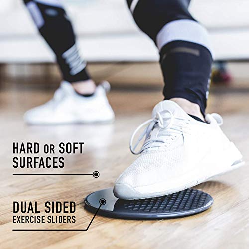 [Australia - AusPower] - Sweet Sweat Core AB Sliders (Pack of 2) | Dual Sided Fitness Sliders for Hardwood Or Carpeted Surfaces | Ideal for Ab & Core Workouts 