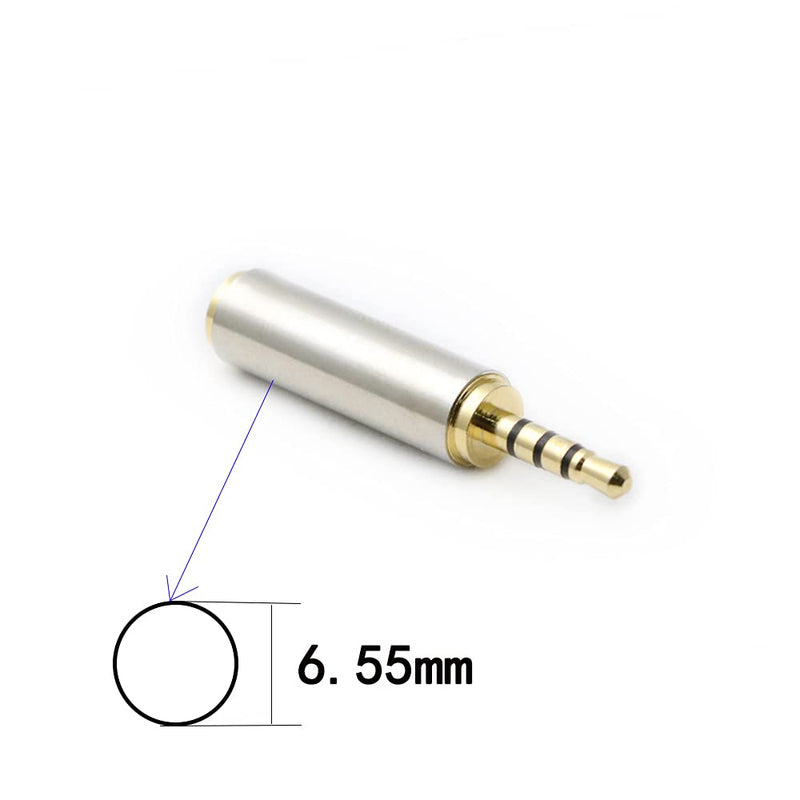 [Australia - AusPower] - RGzhihuifz 3.5mm Female to 2.5mm Male Audio Adapter Converter Headphone 2.5mm to 3.5mm 3 Ring Jack Stereo or Mono 2 Pack 