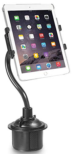 [Australia - AusPower] - Nakedcellphone [Triple Threat] Cup Holder Mount for iPhone Smartphone iPad Mini with 3 Attachments [Magnetic, Padded Cell Phone Holder, XL Wide Tablet Clamp Grip ] - Universal Up to 9.5" 