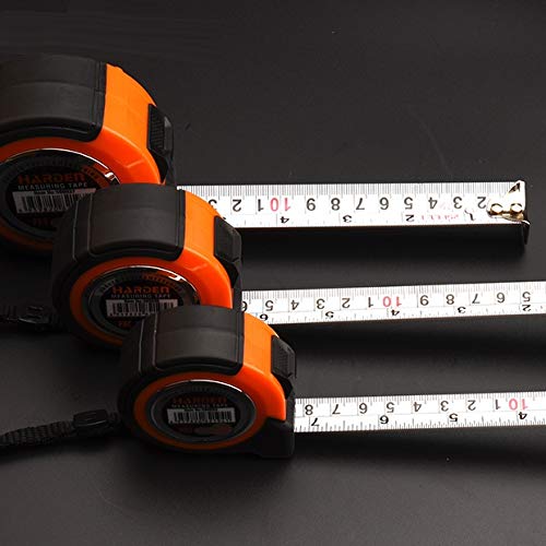 [Australia - AusPower] - Edward Tools Harden Pro Measuring Tape 25 FT- Quick Retractable Measuring Tape Standard and Metric - Centimeters and Inches - Quick Mark Blade - Heavy Duty Rubber Shock Proof Case - Belt Clip 