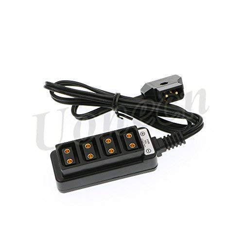 [Australia - AusPower] - Uonecn Photography Power Cable 4 Port D-Tap Female to D-tap B-Type Male for Anton Bauer V-Mount Battery 