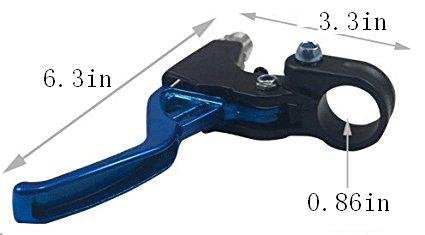 [Australia - AusPower] - BicycleStore® 1 Pair Universal Aluminum Alloy Bicycle Brake Handle Mountain Road Bike Brake Lever Diameter 22mm(Black) Black 