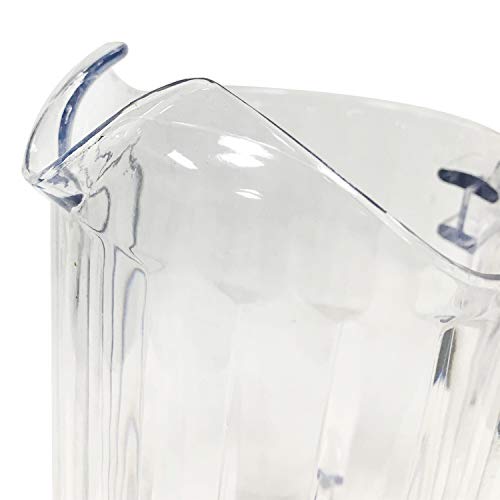 [Australia - AusPower] - Clear Foodservice Polycarbonate pitcher, Polycarbonate Beer pitcher,Polycarbonate decanters, Restaurant Water Pitcher, plastic beverages Pitcher (transparent, 46 oz) Transparent 