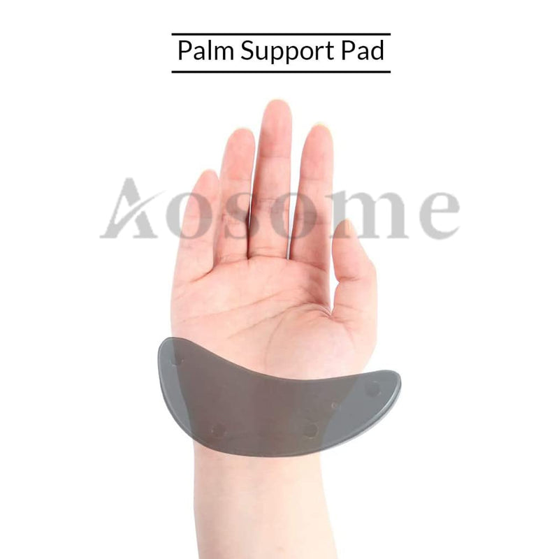 [Australia - AusPower] - Palm Rest Support Pad Mouse Wrist Rest Support for Office Computer Laptop Typing Pain Relief Black 