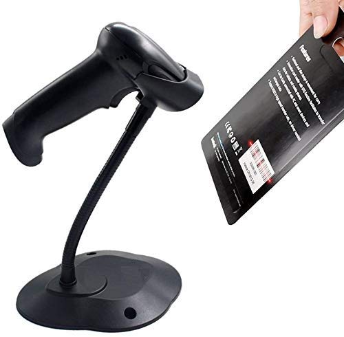 [Australia - AusPower] - Adjustable Barcode Scanner Stand, SHONCO Hands Free Barcode Scanning Bar-Code Reader Cradle Holder Adjustable Goose Neck Stand for Symbol Scanner Barcode Scanner Scan Gun Label Reader 2Pack 