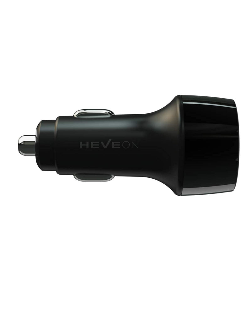 [Australia - AusPower] - Car Charger, HEVEON 30W 3-Port Fast Charger, Mini USB Cell Phone Car Aapter with QC3.0, Flush Fit 3 Port iPhone12 Pro Max/11 Pro Max/XS/XR, Samsung S10 Note 10, Google 4XL and More 