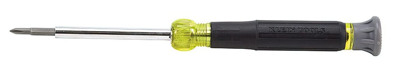 [Australia - AusPower] - Klein Tools 32581 4-in-1 Electronics Screwdriver Set with Precision Machines Bits: 2 Slotted, 2 Phillips, and Cushion Grip Handles, 4-Piece 