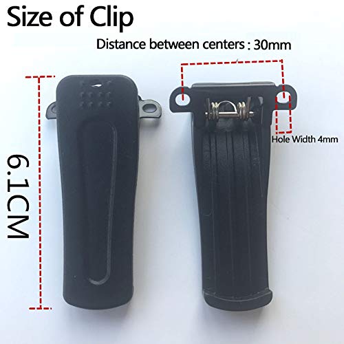 [Australia - AusPower] - Special PIE Belt Clip Handheld Two Way Radio Belt Clip with 2 Screws Compatible for BF-888S, Retevis H-777, BF-666S, BF-777S, BF-999S, Galwad-888S, Arcshell AR-5, Ansoko Walkie Talkies(5 Pack) 5 Pack 
