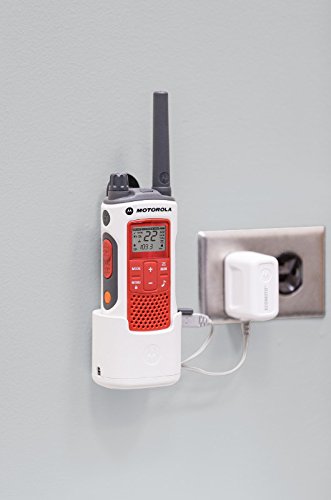 [Australia - AusPower] - Motorola Solutions T480 Talkabout Rechargeable Emergency Preparedness Two-Way Radio Single Unit (Red/White) 