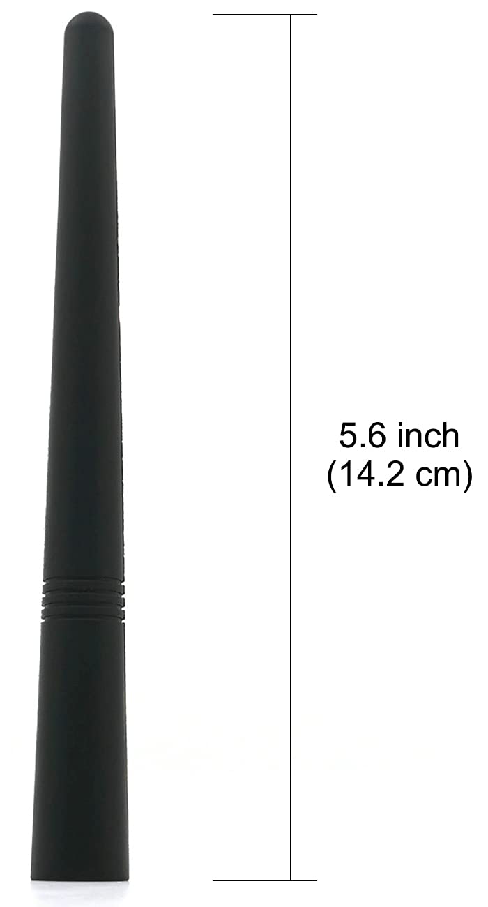 [Australia - AusPower] - Naxtac 5.6 inch Universal Car Antenna Truck Vehicle AM/FM Car Wash Proof Short Rubber Antenna Replacement Compatible for Toyota Honda Nissan Mazda Ford Chevy Chevrolet GM Dodge Jeep VW Audi Mini Cars 