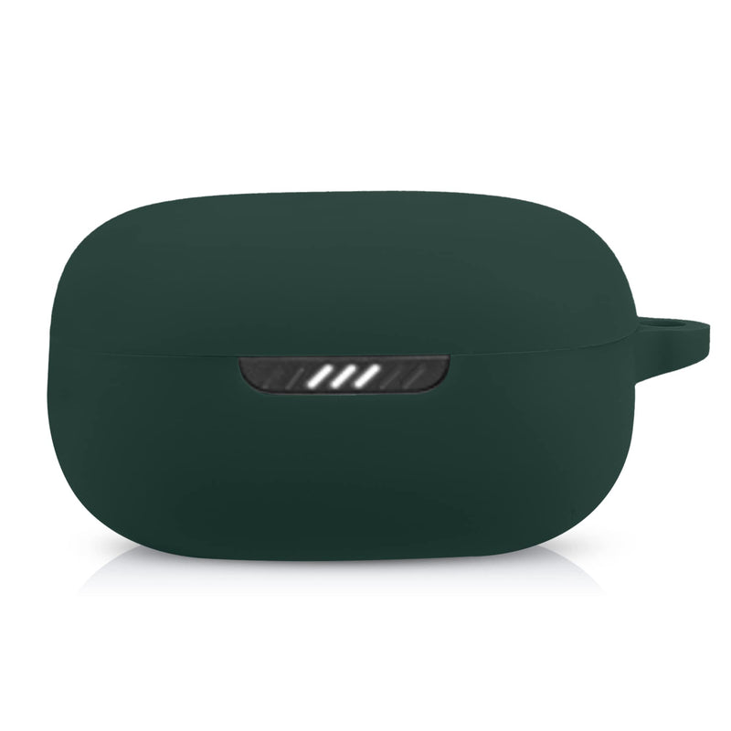 [Australia - AusPower] - kwmobile Case Compatible with JBL Live Pro Plus Case - Silicone Cover Holder for Earbuds - Dark Green 