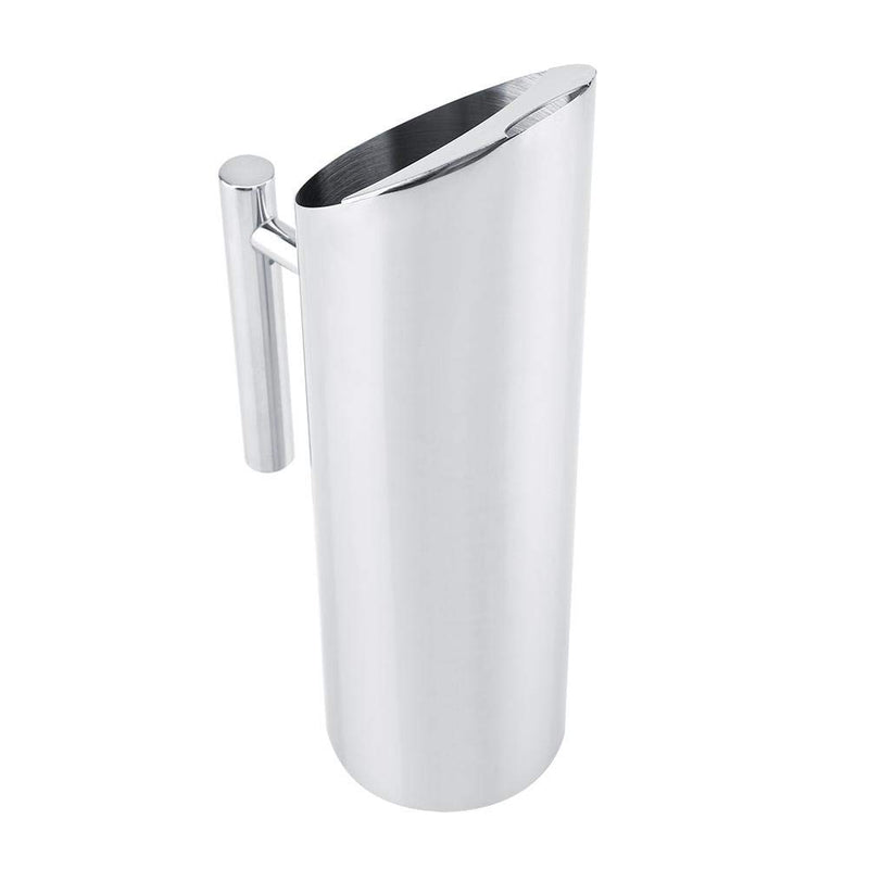 [Australia - AusPower] - Water Pitcher, Stainless Steel Water PitcherJug Water Jug Cold Drinking Water Pouch Pitcher with Handle for Iced Tea Beverage Carafe(1.5L) 1.5L 