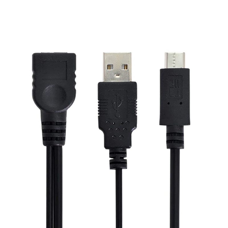 [Australia - AusPower] - CY USB 3.1 USB-C Type-C to USB 2.0 Female OTG Data Cable with Power for Cell Phone & Laptop 