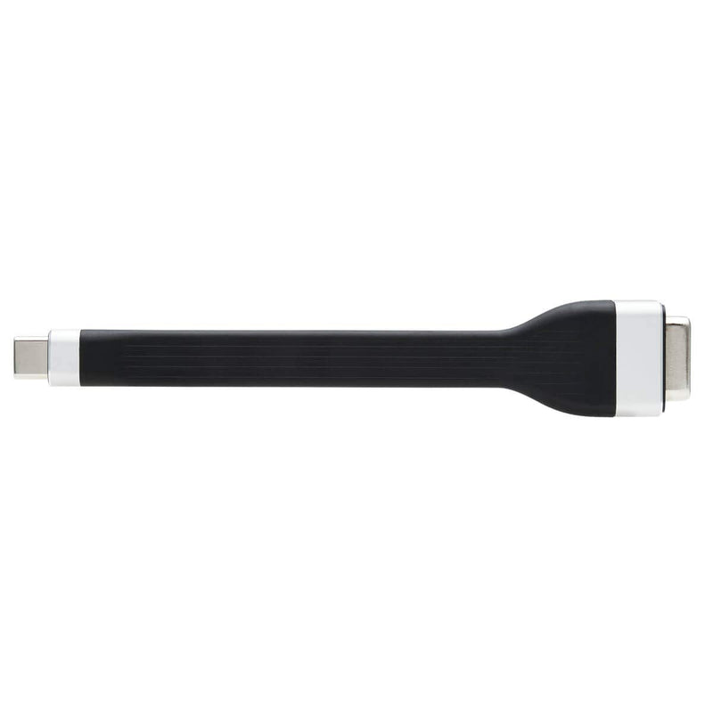 [Australia - AusPower] - Tripp Lite USB-C to VGA Flat Cable, Flat USB C to VGA Apapter Cable (M/F), 1920 x 1200 60 Hz, Thunderbolt 3 Compatible, Black, 5 in (U444-F5N-VGA) 