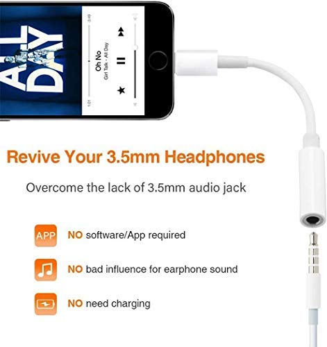 [Australia - AusPower] - Apple MFi Certified 2 Pack Headphone Adapter for iPhone,iPhone Headphone Adapter Lightning to 3.5mm Audio Aux Jack Adapter Dongle Cable Converter Compatible with iPhone 13 12 11 XR XS X 8 7 iPad 