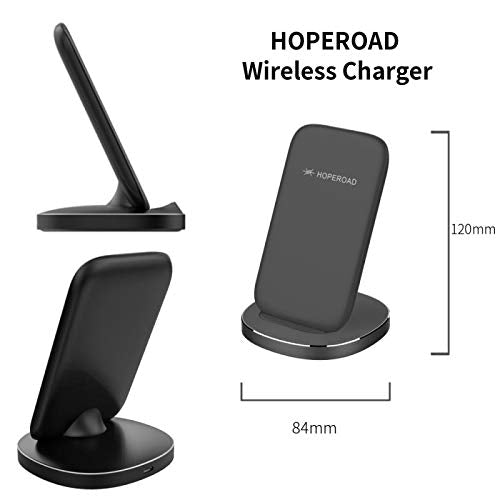 [Australia - AusPower] - Wireless Charger iPhone, Wireless Charging Stand(Dual-Coil) Compatible with iPhone 12/12Pro/11/11 Pro/11 Pro Max/XS Max/XR/XS/X/Samsung Galaxy S20 FE/S21/S21 Ultra/S21 Plus/Note 20,and More(Black)… 