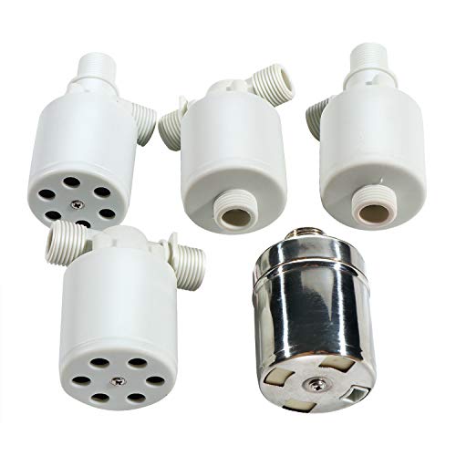 [Australia - AusPower] - GREDIA 1/2" Male Thread Automatic Water Level Control Valve Tower Water Tank Float Ball Valve with Filter (Vertical Inner Installation) G1/2" Vertical Inner Installation 