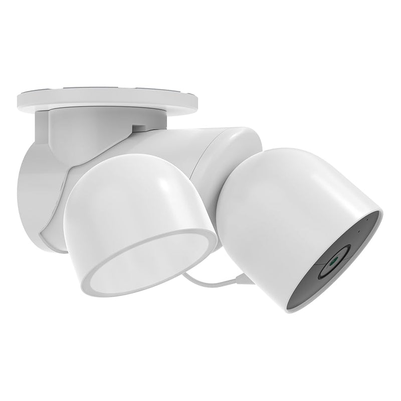 [Australia - AusPower] - Holicfun 90-Degree Ceiling/Eave Mount Adapter for Google Nest Cam with Floodlight - Outdoor Camera 