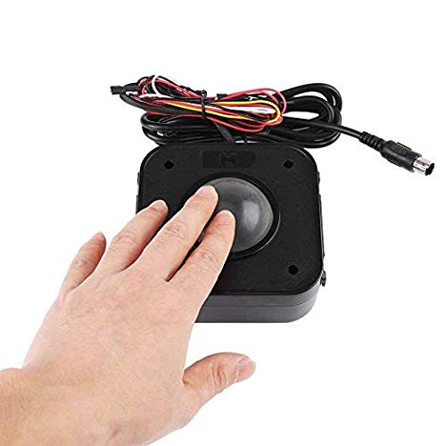[Australia - AusPower] - SWONVI Arcade Trackball Mouse,4.5cm Lighted Illuminated Round LED Trackball Mouse PS/2 PCB Connector for Arcade (Trackballs) Trackballs 