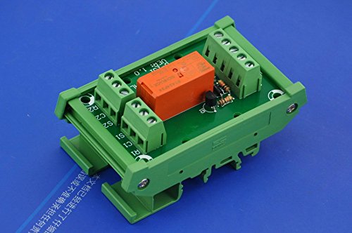 [Australia - AusPower] - ELECTRONICS-SALON Bistable DPDT 8 Amp Relay Module, DC24V Coil, with DIN Rail Carrier Housing 