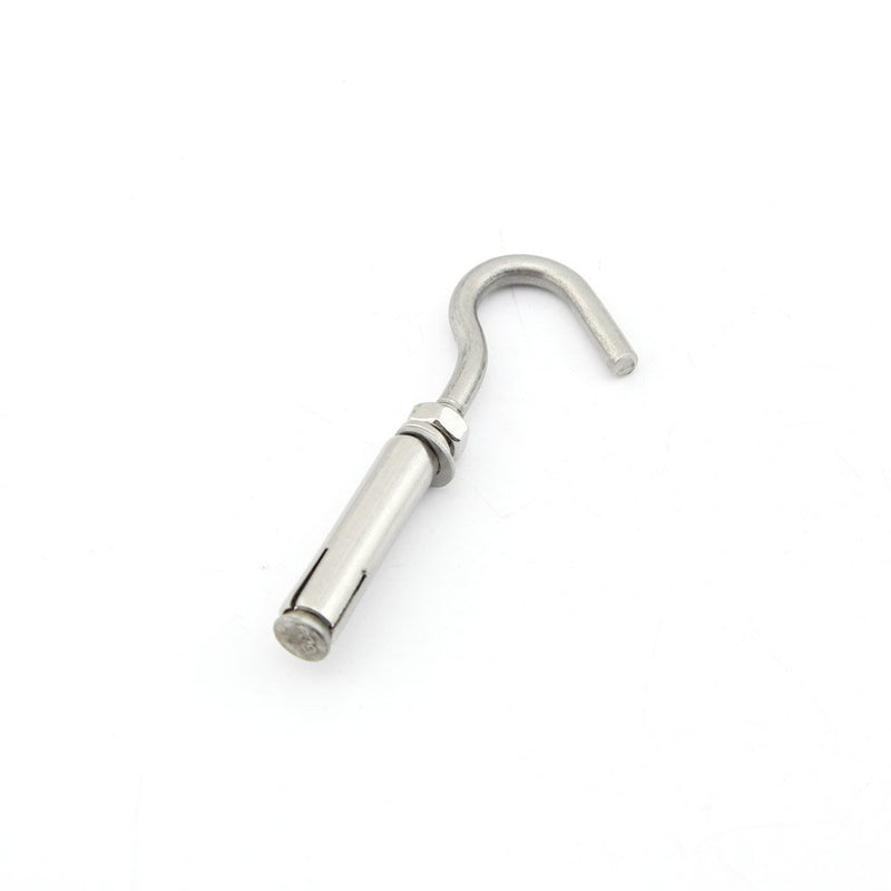 [Australia - AusPower] - Yasorn M6 Open Cup Hook Expansion Screws Stainless Steel Ceiling Hook Bolts 5-Pack Hook Expansion Bolt M6 