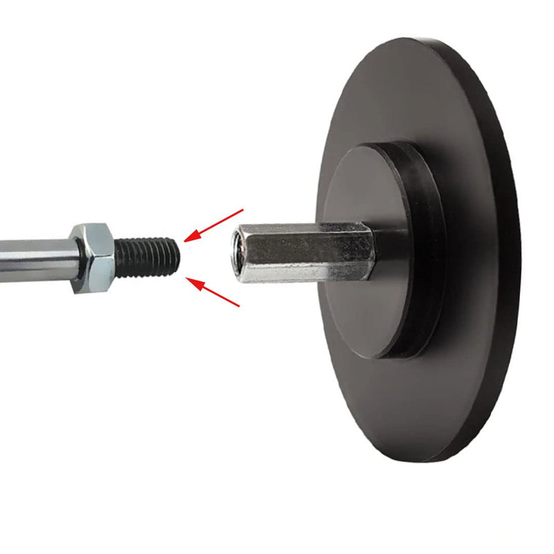 [Australia - AusPower] - M8 Screw, 3.75 inch Diameter, DIY End Connectors Suction Cup Adapter for Reciprocating Linear Actuator 