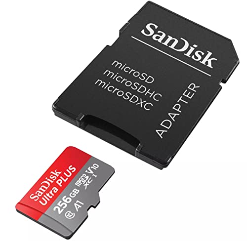 [Australia - AusPower] - Sandisk Ultra Plus 256GB MicroSDXC UHS-I Card with Adapter 130MB/s Class 10 XC1 V10 