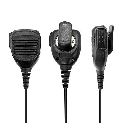 [Australia - AusPower] - RATAOK Speaker Mic Remote Speaker Microphone w/ 3.5mm Audio Jack for Motorola CLS1410 CP110 CP200 RDM2070d Walkie Talkie Radio 