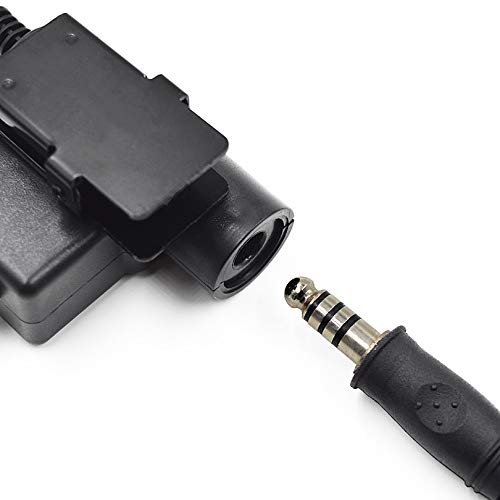 [Australia - AusPower] - Fumei Z Tactical U94 PTT Adapter Cable for Military Standard Version Plug Headset Compatible with Baofeng UV-9R BF-9700 Walkie Talkie 