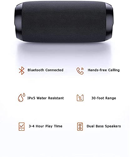 [Australia - AusPower] - Portable Bluetooth Speaker - DigiBobs - Perfect, Stocking Stuffer, Beach, Golf, Bicycle, Picnic, Barbeque - All Occasions 