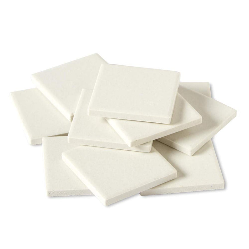 [Australia - AusPower] - hand2mind White Streak Plates, Geology Tools, Streak Plates for Minerals, Mineral Test Kit for Geology, Lab Equipment, Science Supplies, School Lab Supplies, Teacher Supplies (Pack of 10) 