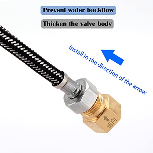 [Australia - AusPower] - Hooshing Brass Check Valve 1/2" Female to 1/2" Male Thread Non Return One Way Female to Male 